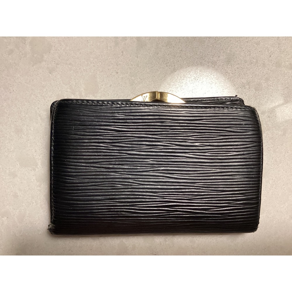 Louis Vuitton Epi Leather Bifold Wallet Coin Purse Black - Picture 2 of 16